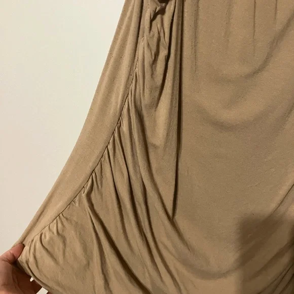 Addition Elle Tan Ruched Tank Top - Picture 2 of 4